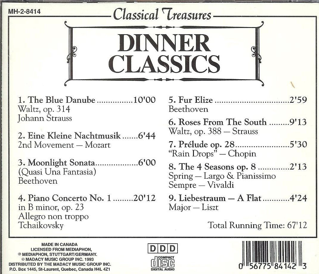 Dinner Classics Classical