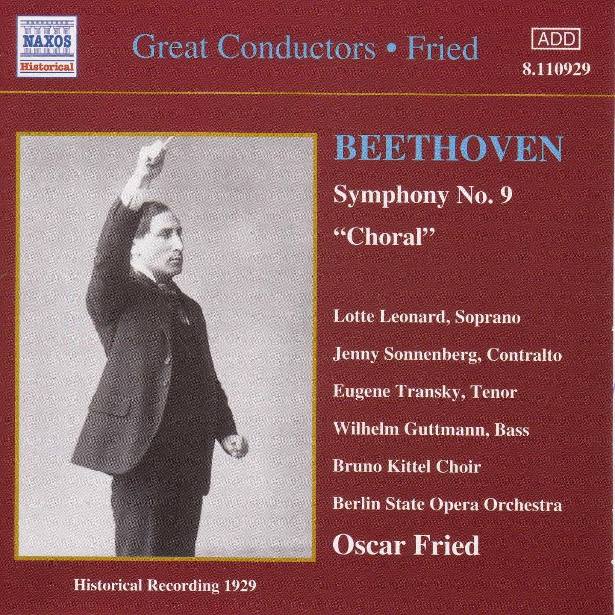 Great Conductors - Oskar Fried (Beethoven) (Aufnahme 1929) Classical