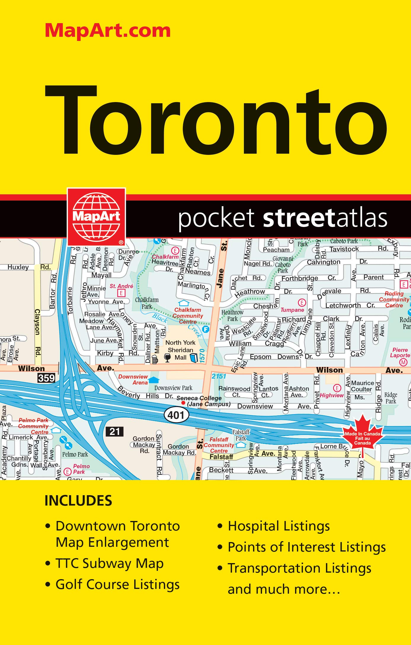 Toronto ON, Pocket Street Atlas Maps & Plans