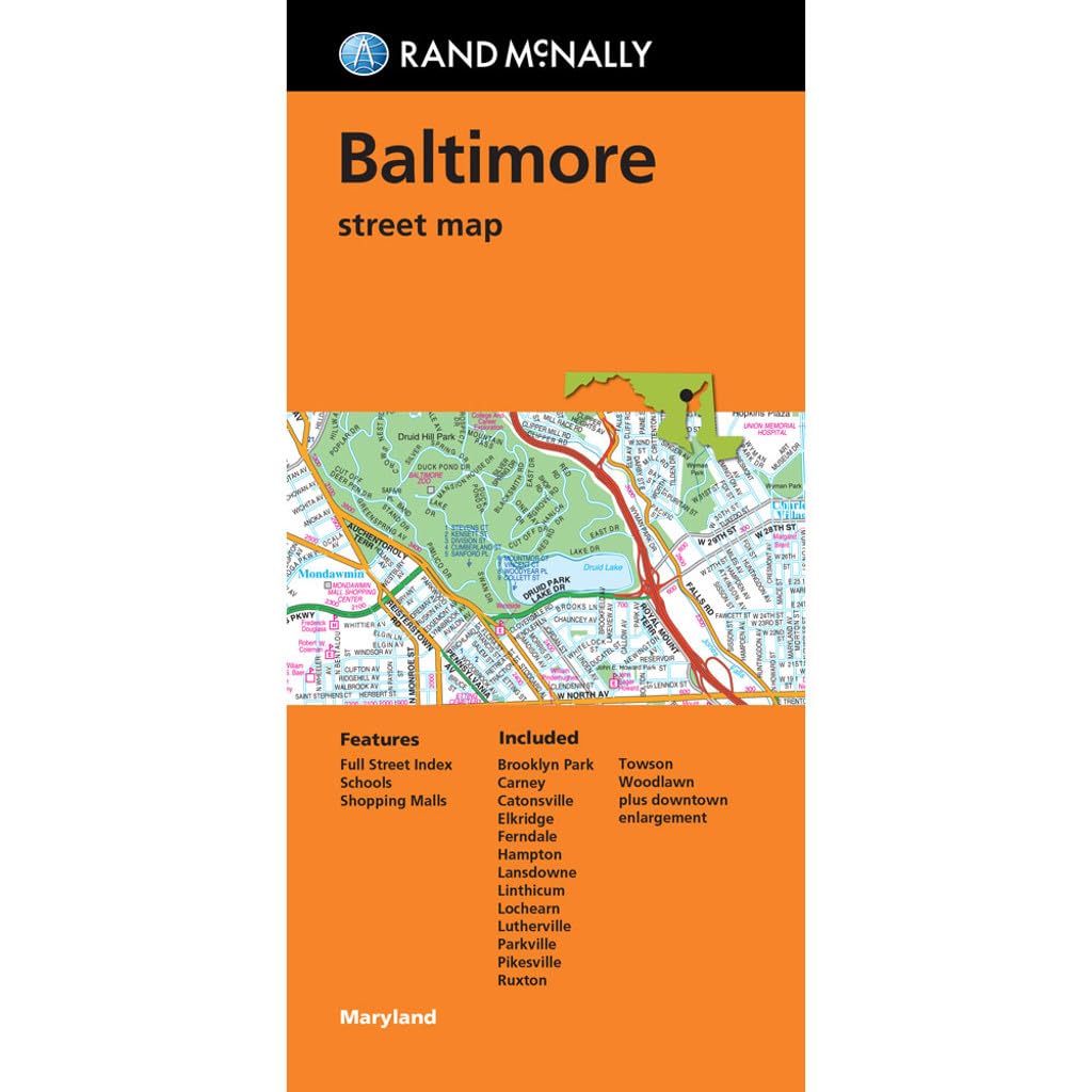 Rand McNally Baltimore, Maryland Street Map Leisure, Home & Garden
