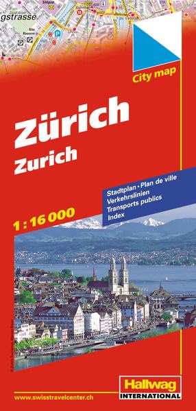 Hallwag City Map, Zürich: Verkehrslinien, Index (Hallwag Stadtpläne) Leisure, Home & Garden