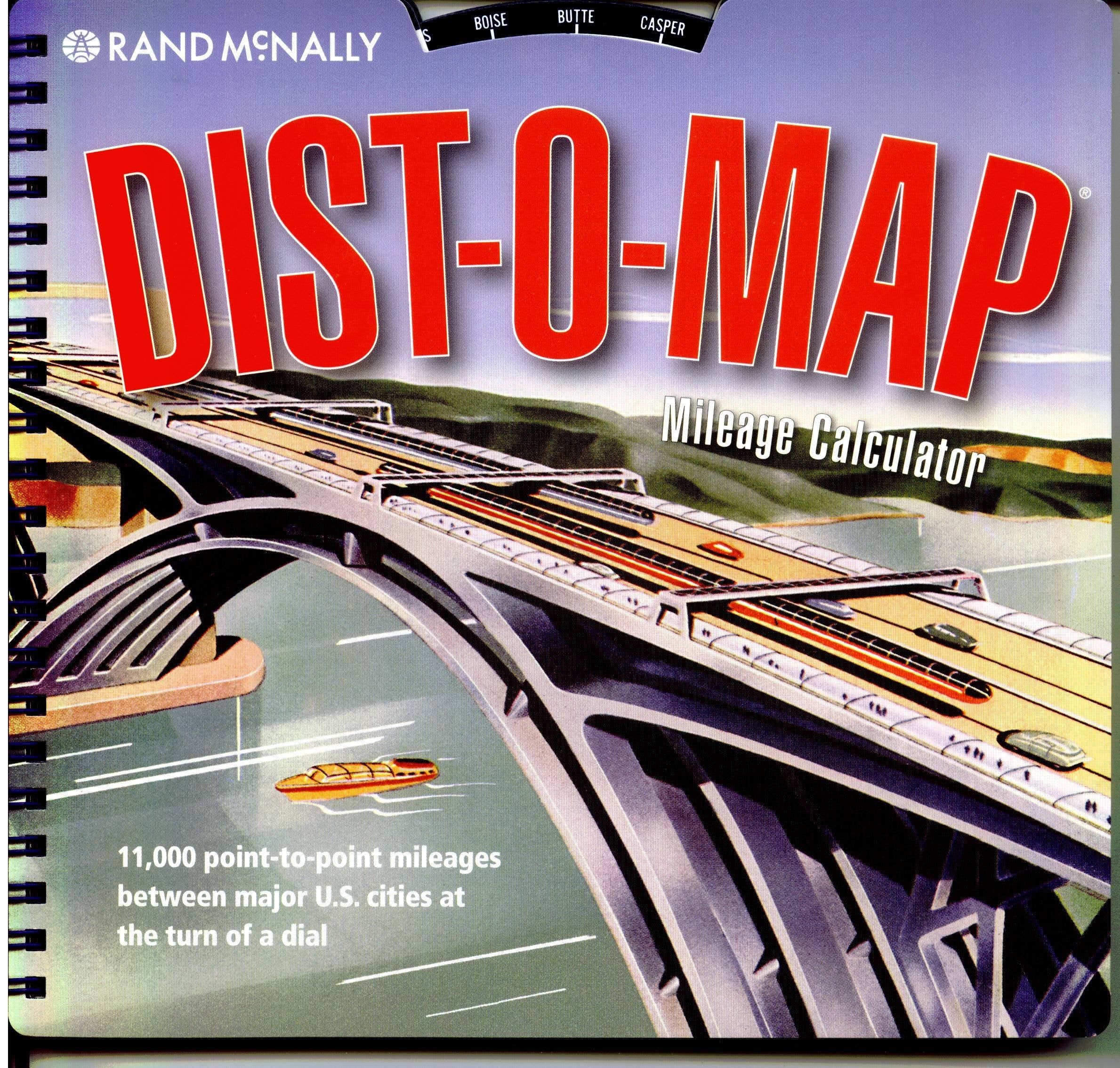 Rand McNally Dist-O-Map: Travel Distance Finder Maps & Plans
