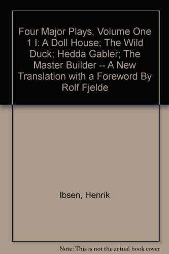 Four Major Plays: Volume 1 Books