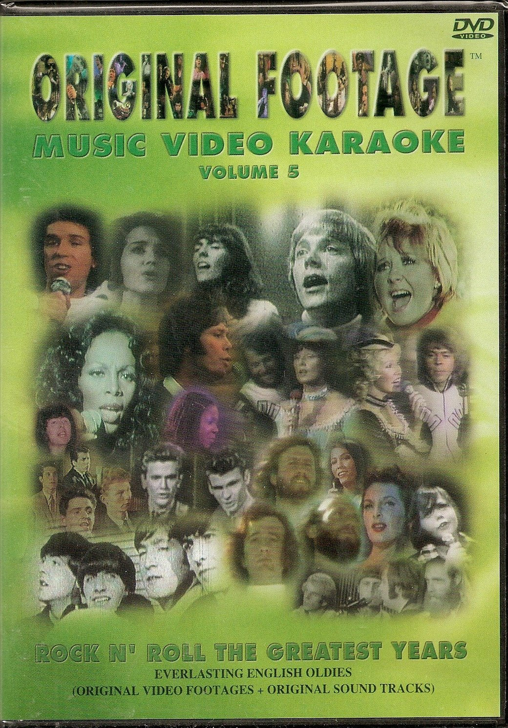 ORIGINAL FOOTAGE KARAOKE DVD #5-Rock N' Roll The Greatest Years Films