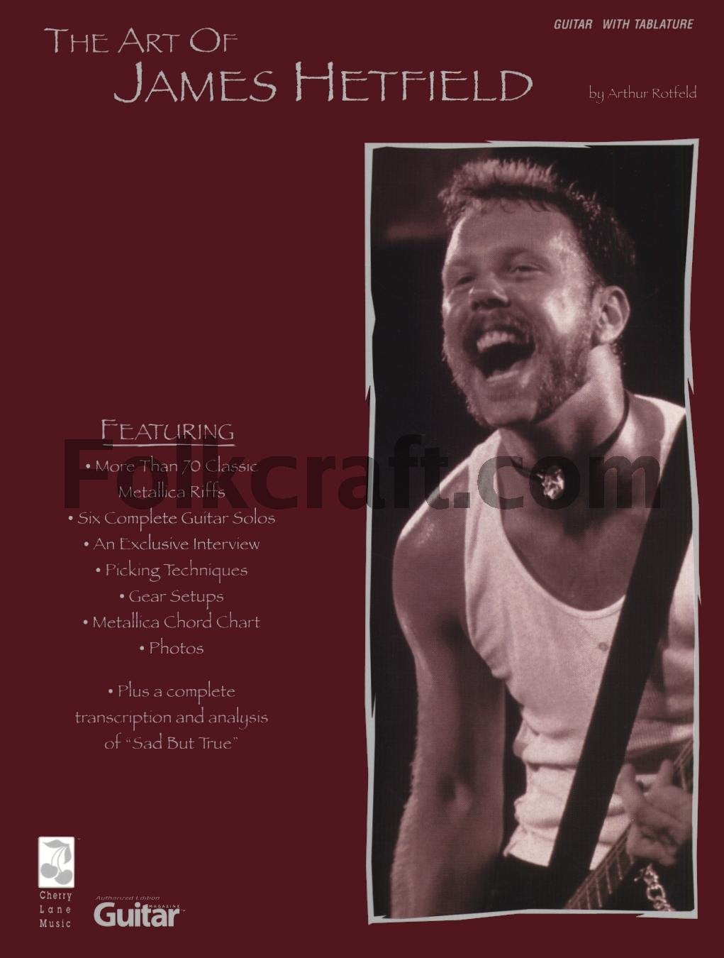 Partition : Hetfield James The Art Of Guitar Tab book