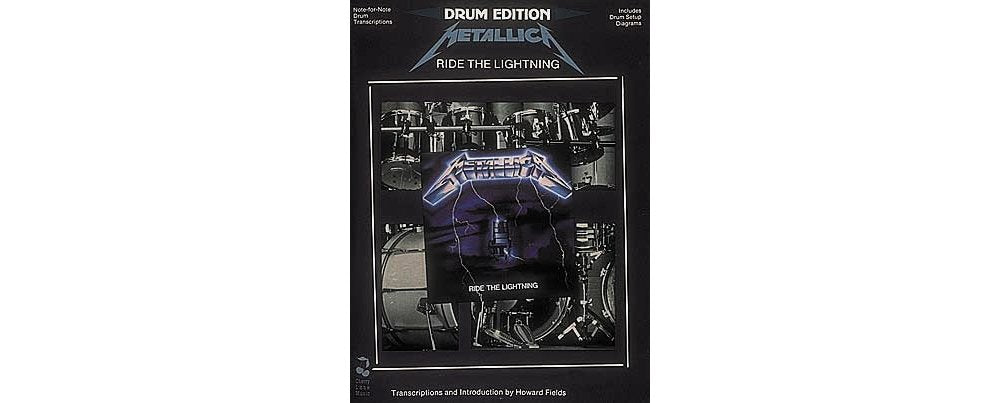 Metallica - ride the lightning batterie book