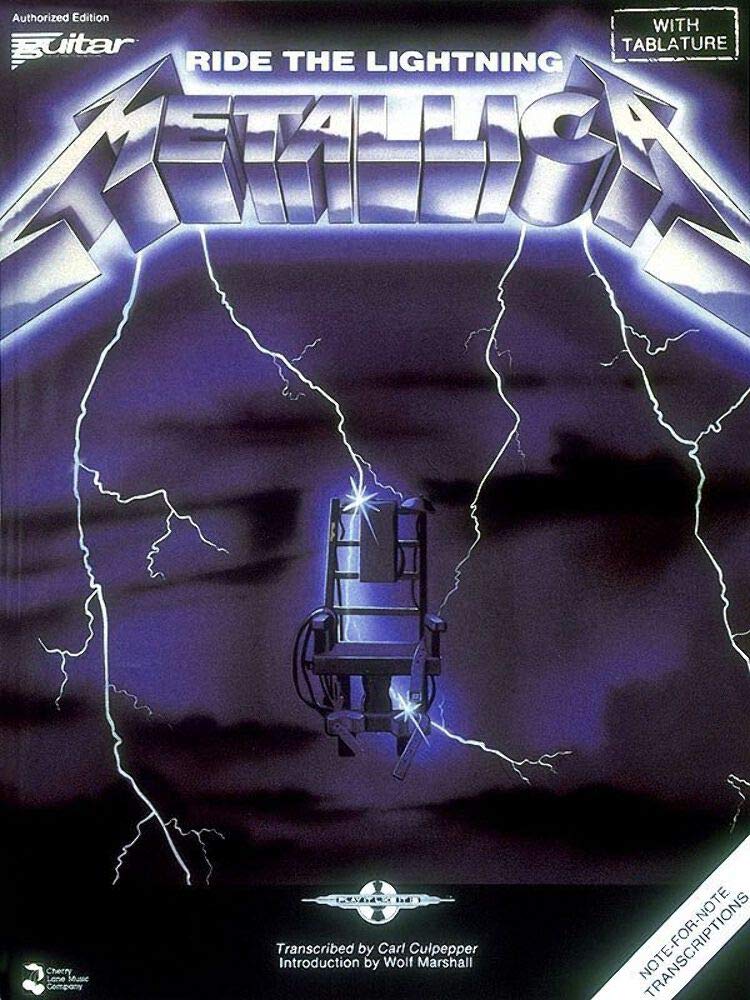 Metallica - Ride the Lightning Guitar Tablature Songbook Sheet Music Including Fade to Black Creeping Death and More Play It Like It Is Series Sheet Music