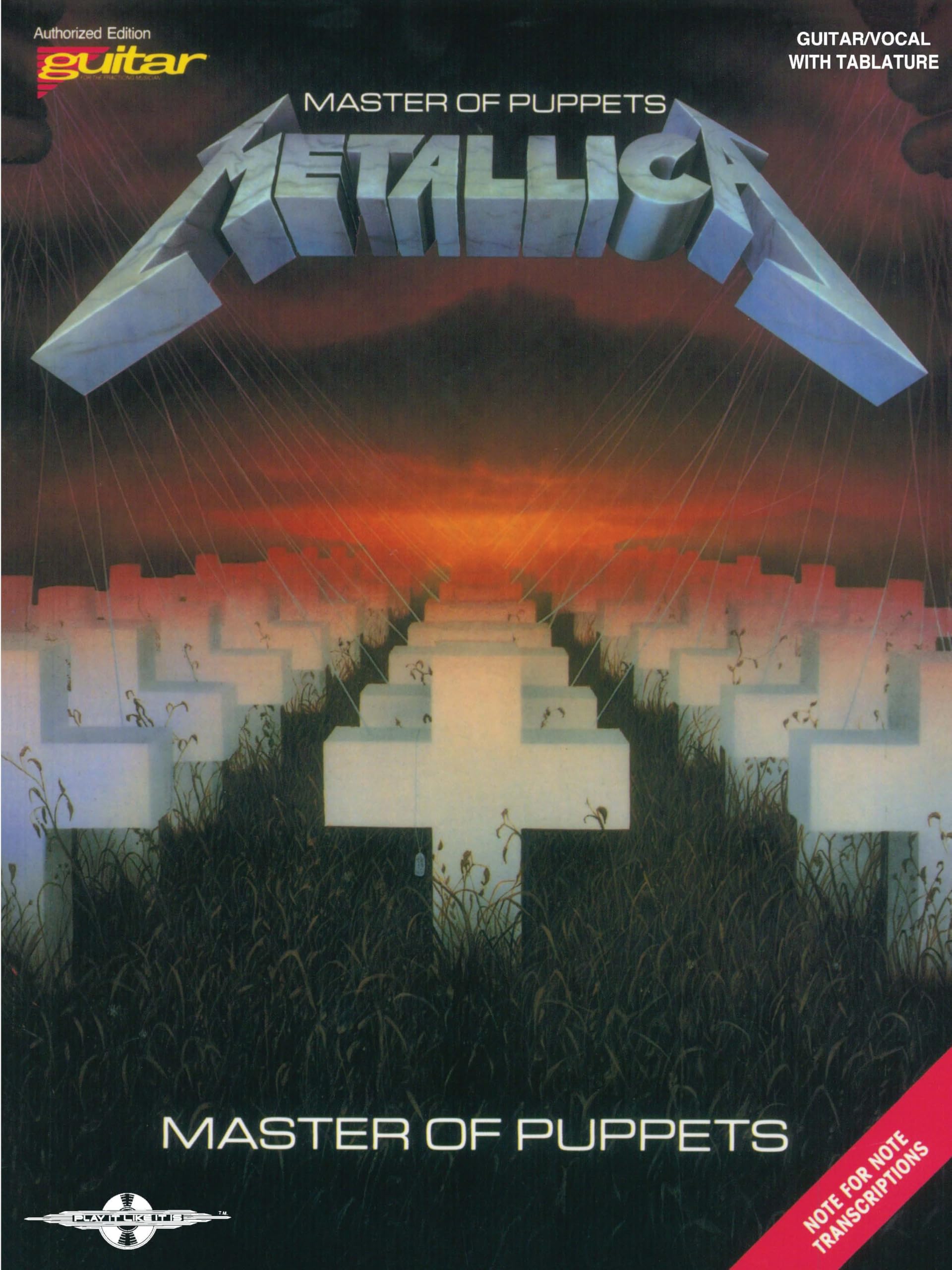 Metallica - Master of Puppets (GUITARE) Sheet Music