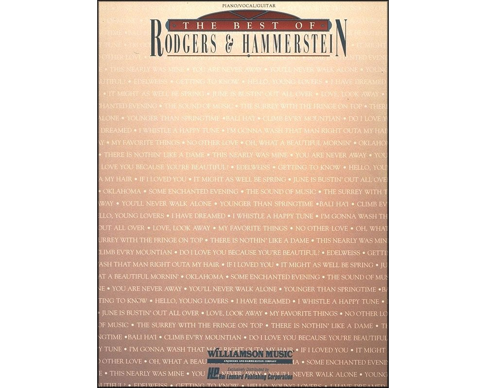 The Best of Rodgers & Hammerstein: Piano, Vocal, Guitar Books