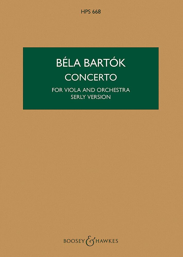 Violakonzert: HPS 668. op. posth.. Viola und Orchester. Studienpartitur. (Hawkes Pocket Scores, HPS 668) Sheet Music