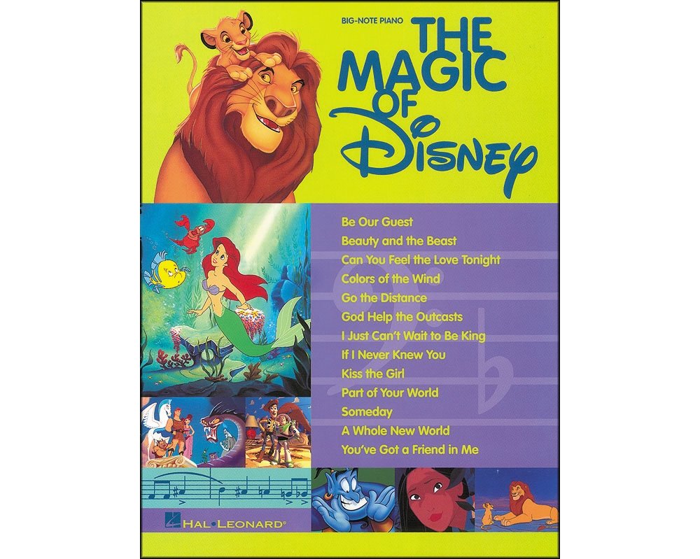 The Magic of Disney: Big Note Piano - 13 Favorites Social Sciences