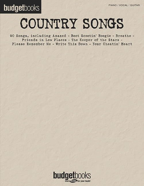 Country Songs (Budget Books) Social Sciences