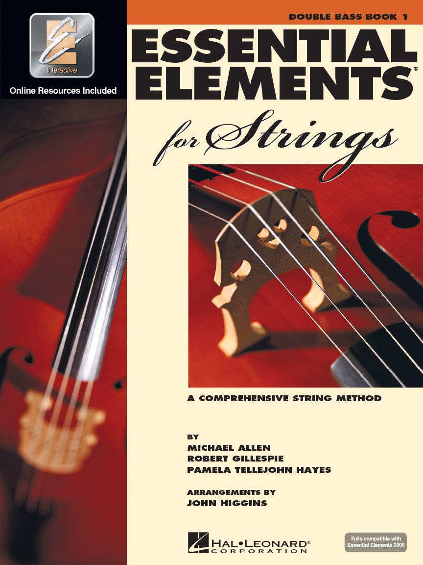 Essential Elements for Strings Double Bass Book 1 W/Eei Beginner Bass Method Book with Online Le Sheet Music