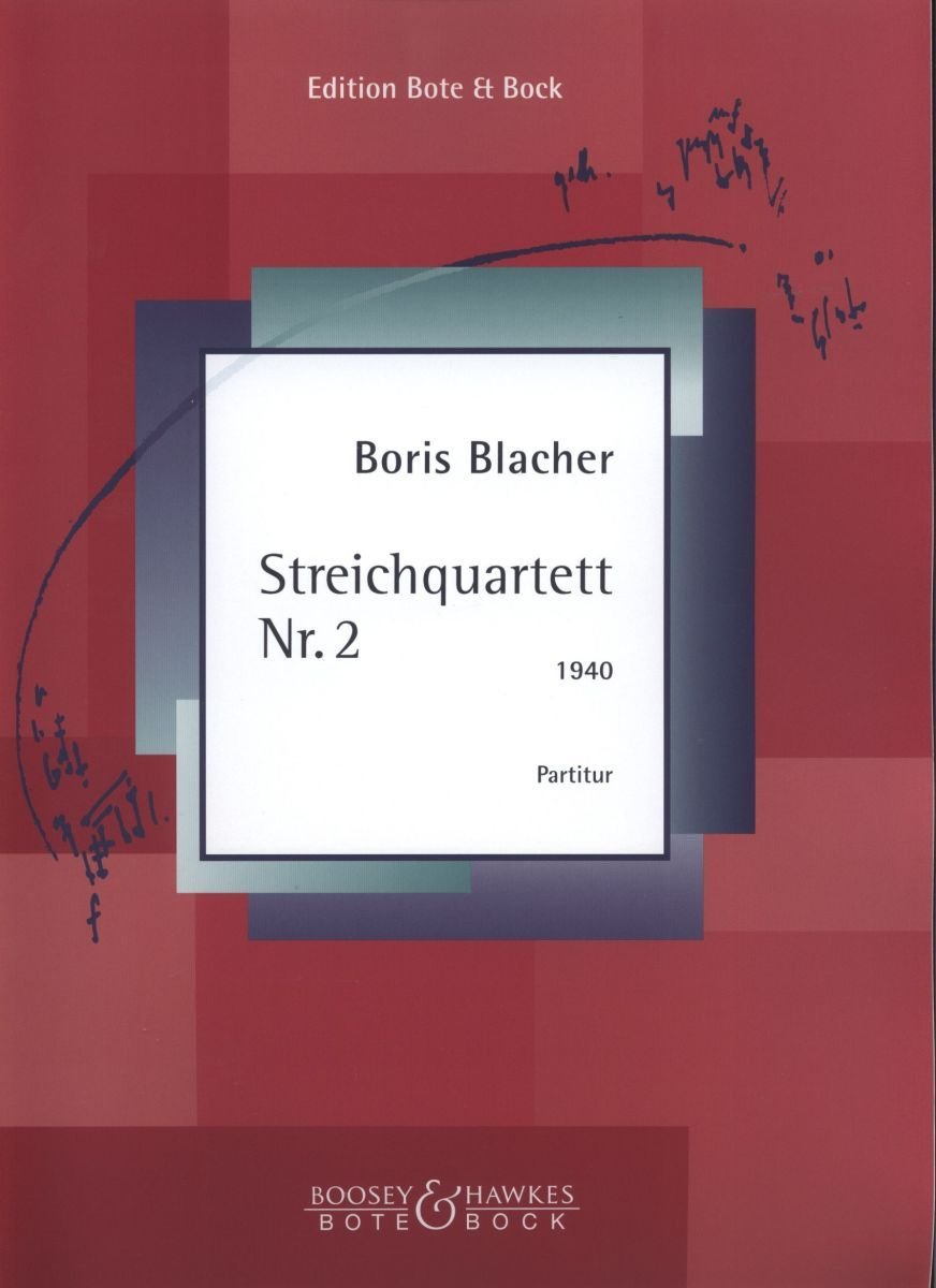 Streichquartett Nr.2: Streichquartett. Studienpartitur. Sheet Music