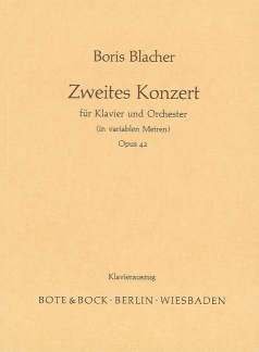 Piano Concerto 2: (in variable metres). Piano and Orchestra. Partition d'étude. book