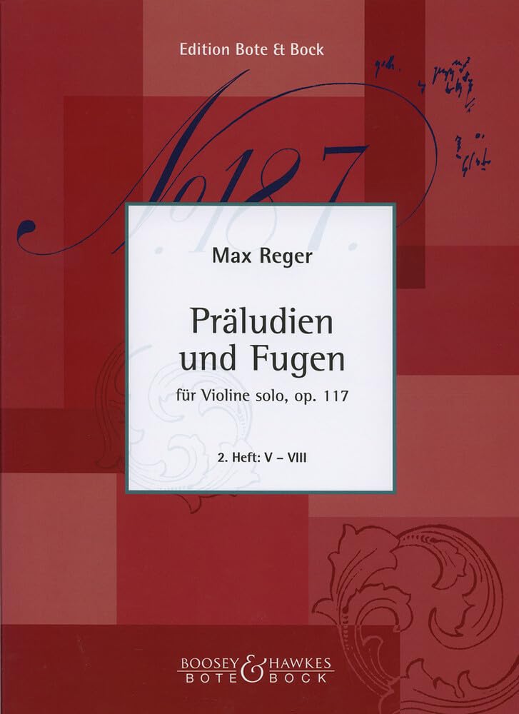 Preludes and Fugues: op. 117. violin. book