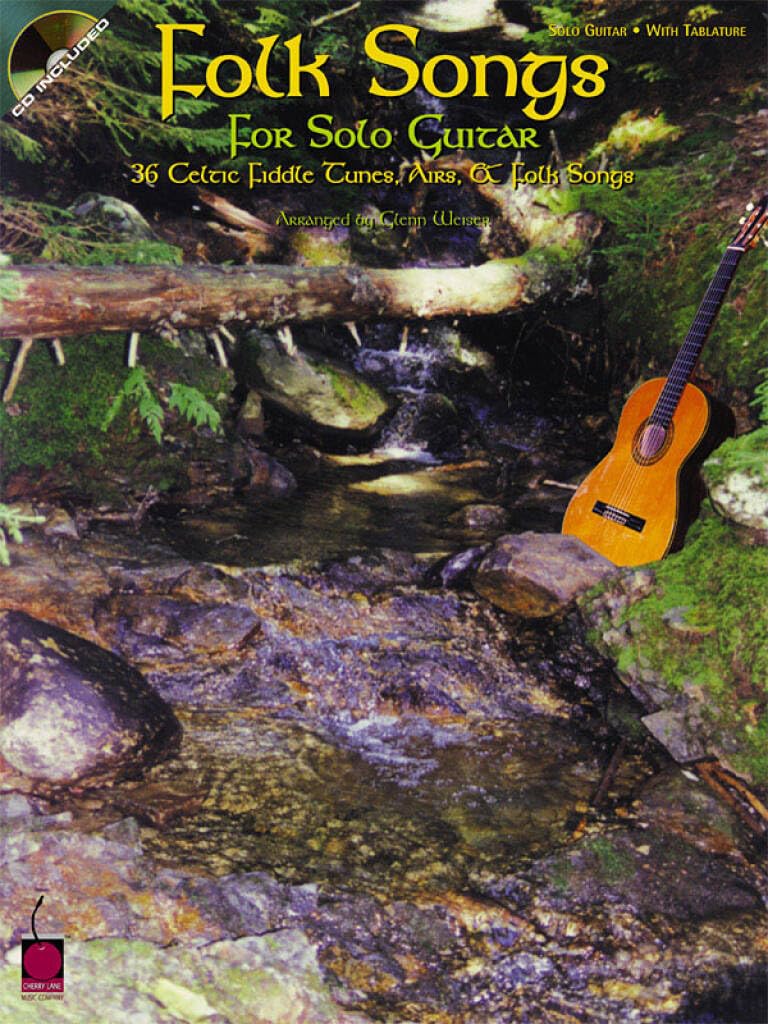 Folk Songs For Solo Guitar Bk/Cd: Noten, CD für Gitarre: 36 Celtic Fiddle Tunes, Airs And Folk Songs Social Sciences