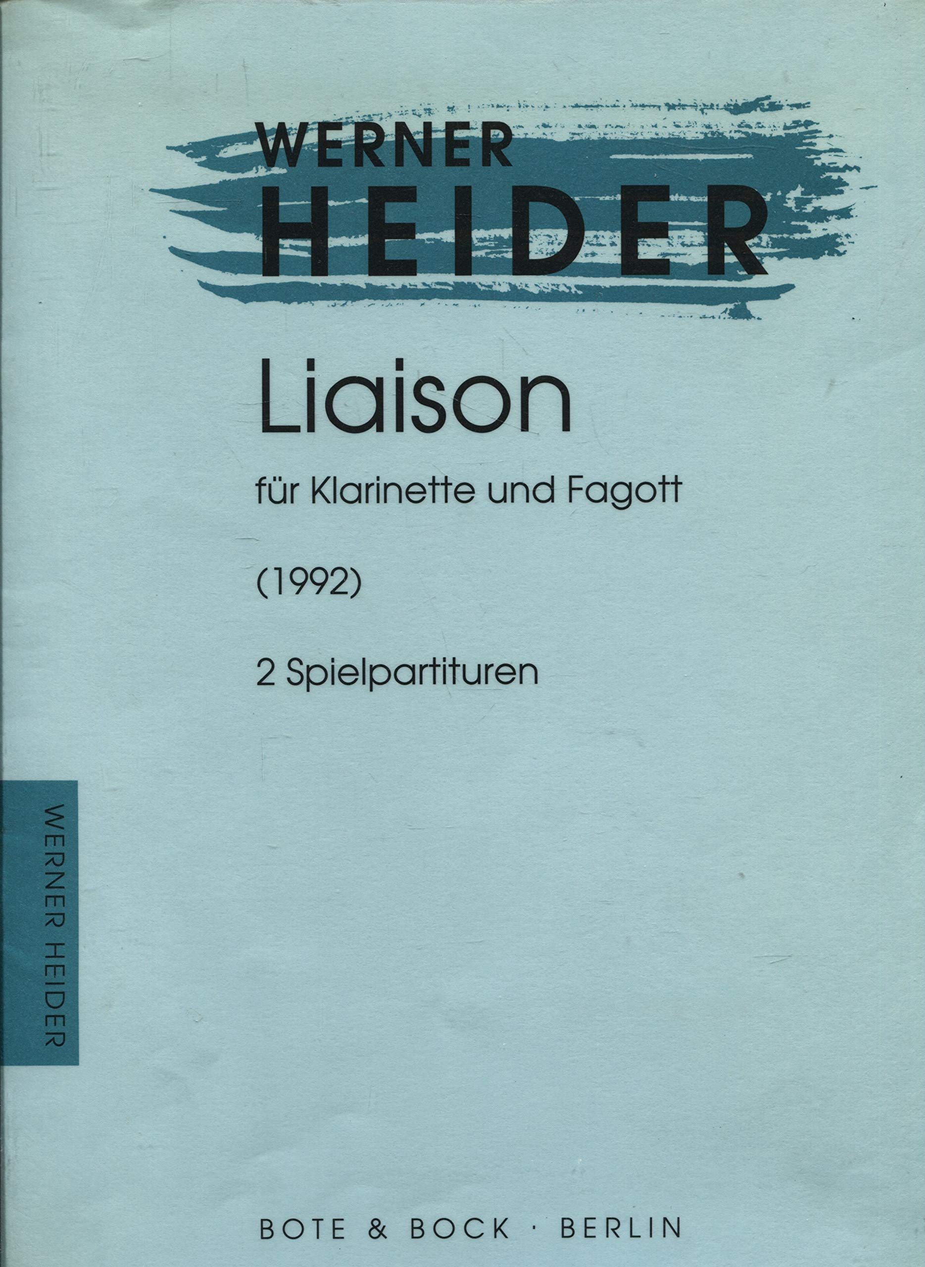 Liaison: Klarinette und Fagott. Spielpartitur. Sheet Music