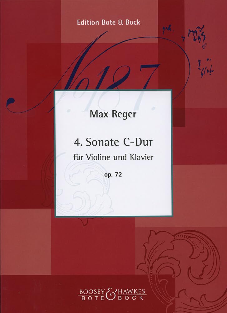 Sonata No. 4 in C Major: op. 72. violin and piano. book