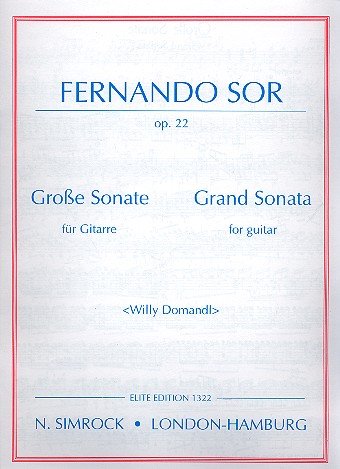 Große Sonate in C: op. 22. Gitarre. Sheet Music