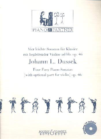 Vier leichte Sonaten: op. 46. Klavier und Violine ad libitum. (Piano plus Partner) Sheet Music