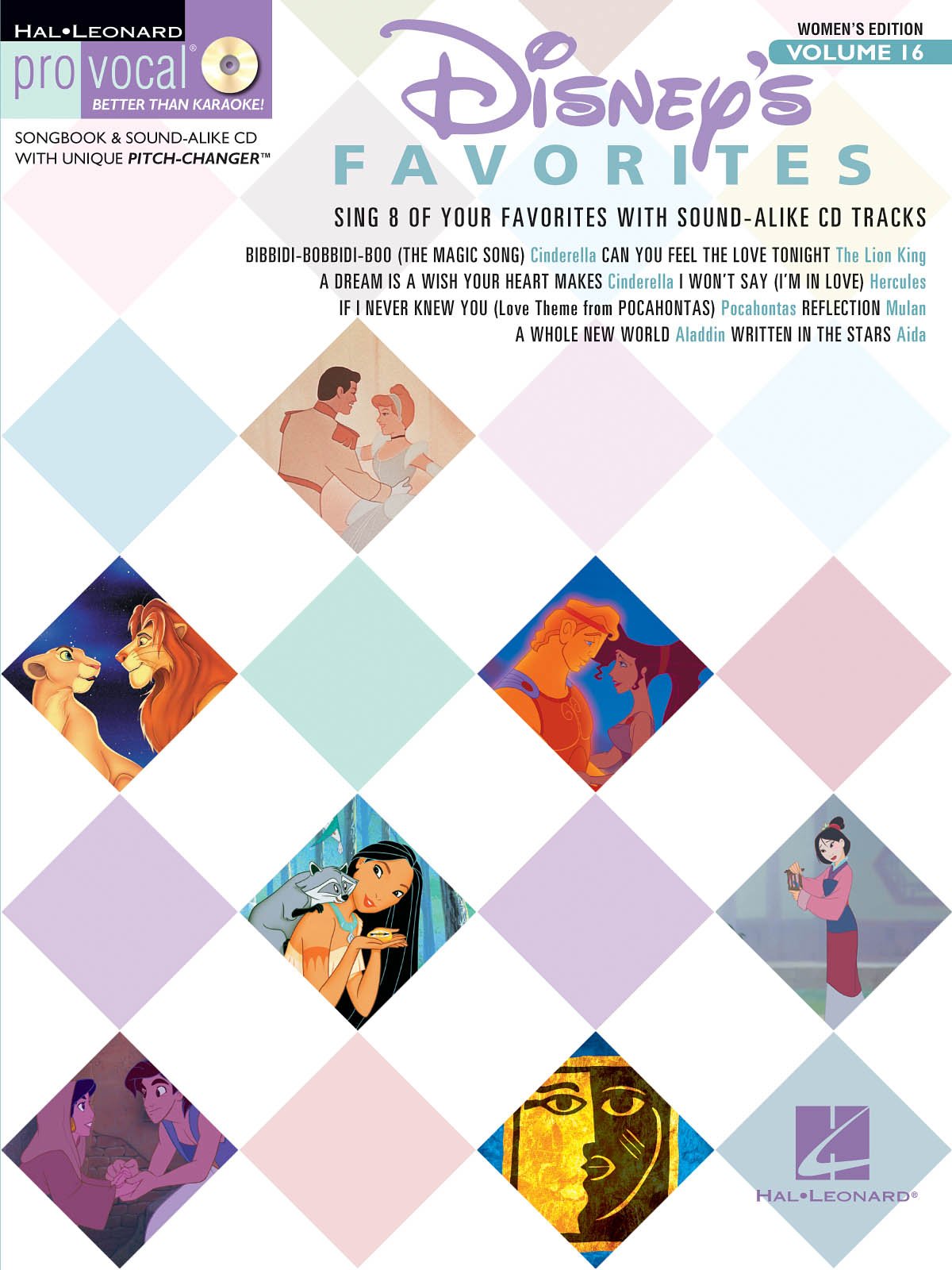 Pro Vocal Women's Edition Volume 16: Disney Favourites Sheet Music