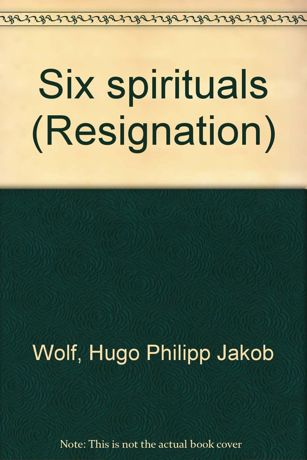 Sechs geistliche Lieder: Nr. 3 Resignation. Männerchor (TTBB) a cappella. Chorpartitur. Sheet Music