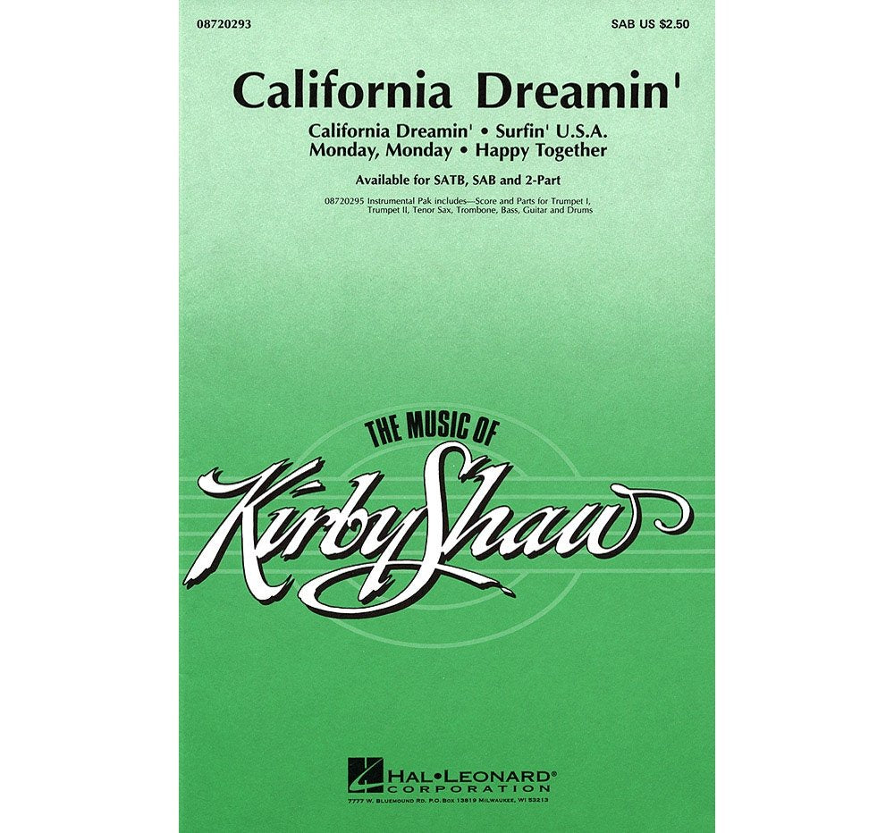 California Dreamin' (Medley). Für SATB (Gemischter Chor), Chor Books