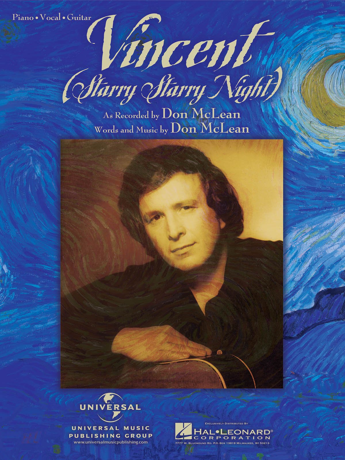 Vincent Starry Starry Night: Piano, Vocal, Guitar Sheet Music