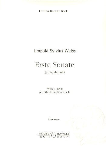 Sonate Nr.1 (Suite) d-Moll: Nr. 8. Gitarre. (Gitarre-Bibliothek, Nr. 8) Sheet Music