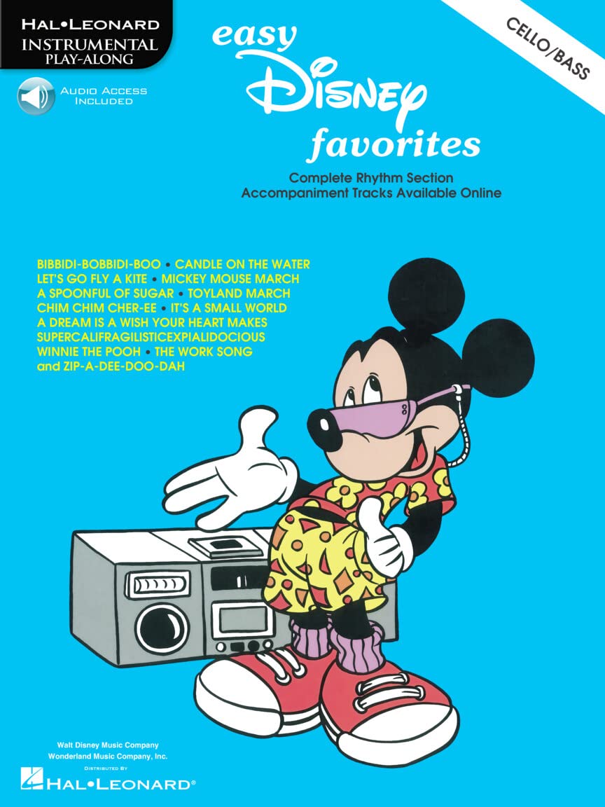 Easy Disney Favorites Cello/Double Bass Book/Cd: Noten, CD für Cello: Instrumental Play-Along Sheet Music