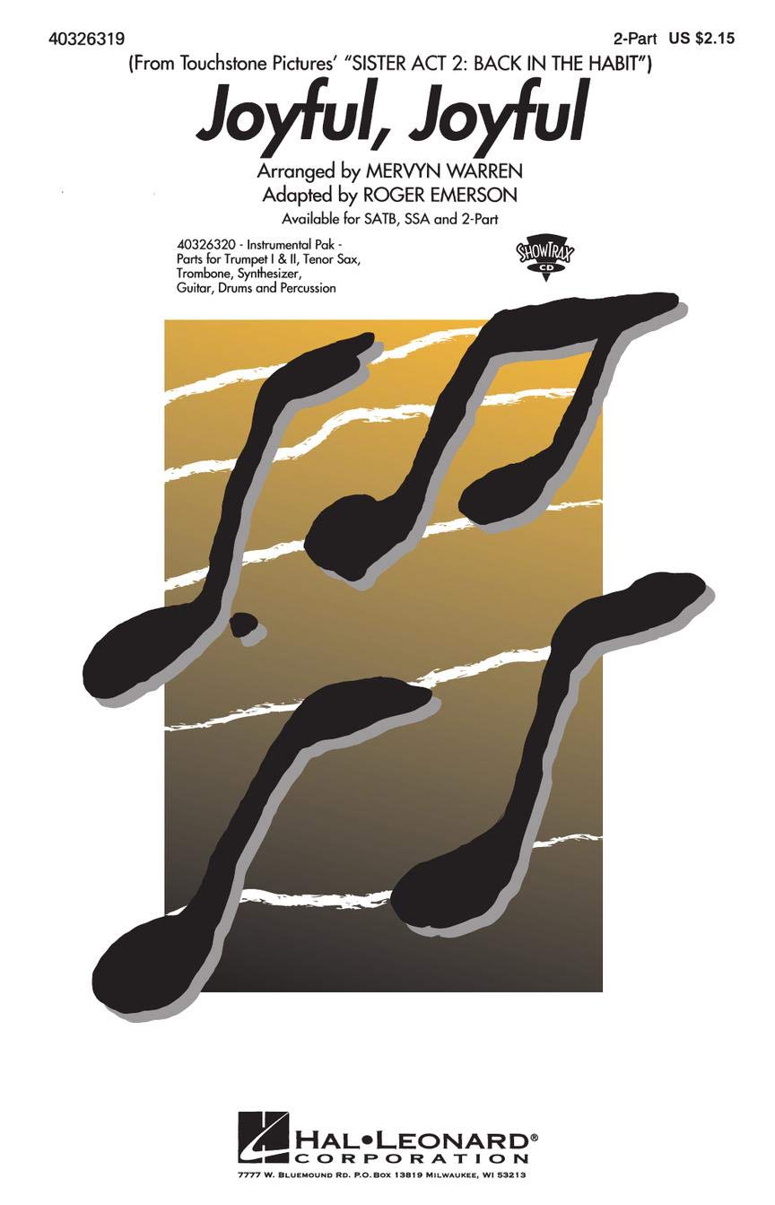 Joyful, joyful - SA and Piano - CHORAL SCORE Books