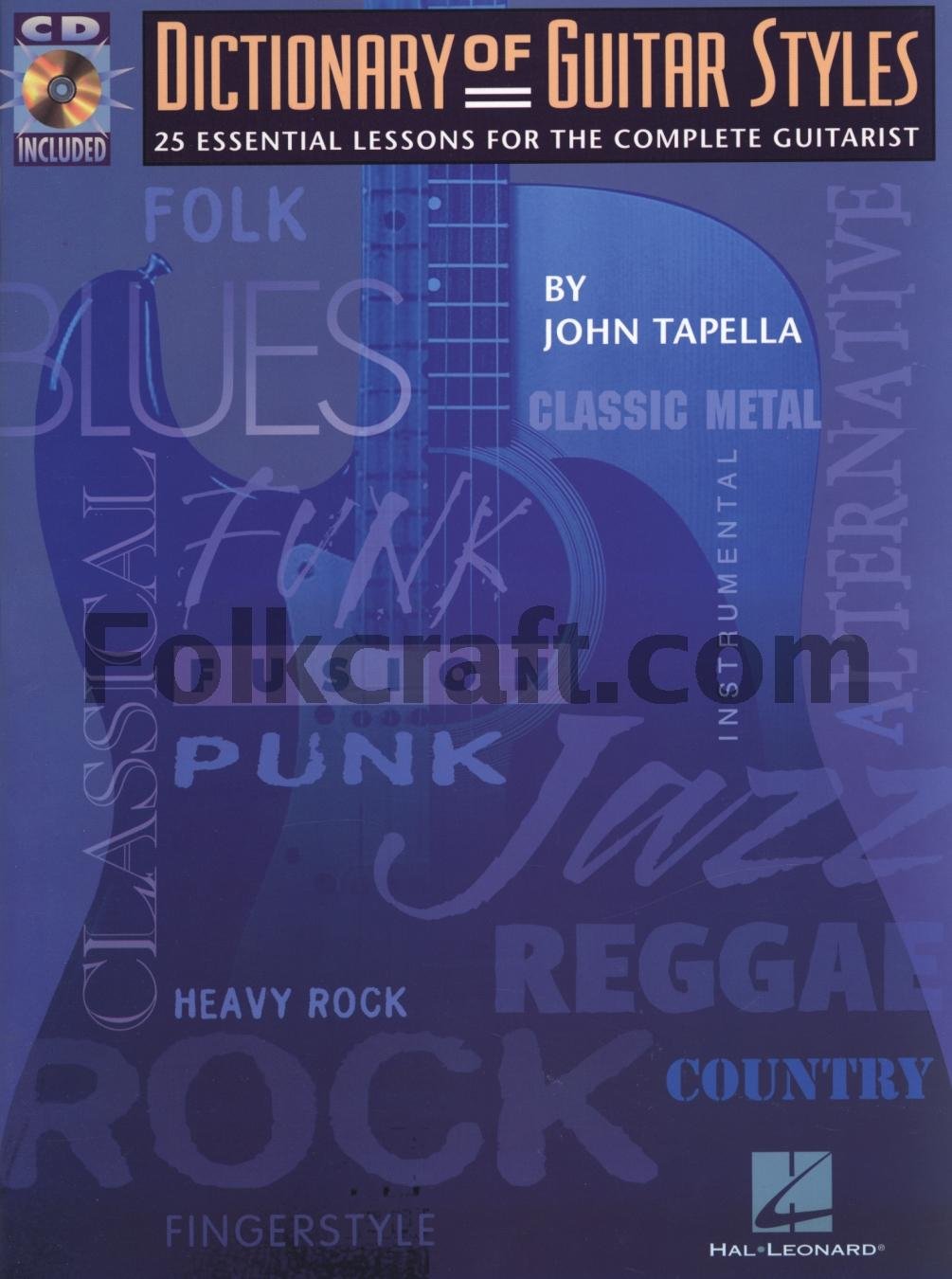 The Dictionary of Guitar Styles Arts & Music