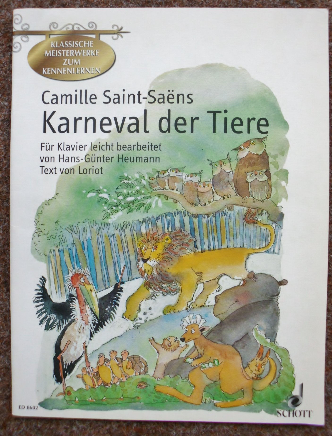 Karneval der Tiere: Phantasie für Klavier leicht bearbeitet: Große zoologische Phantasie für Klavier leicht bearbeitet. Klavier. Pop culture Books