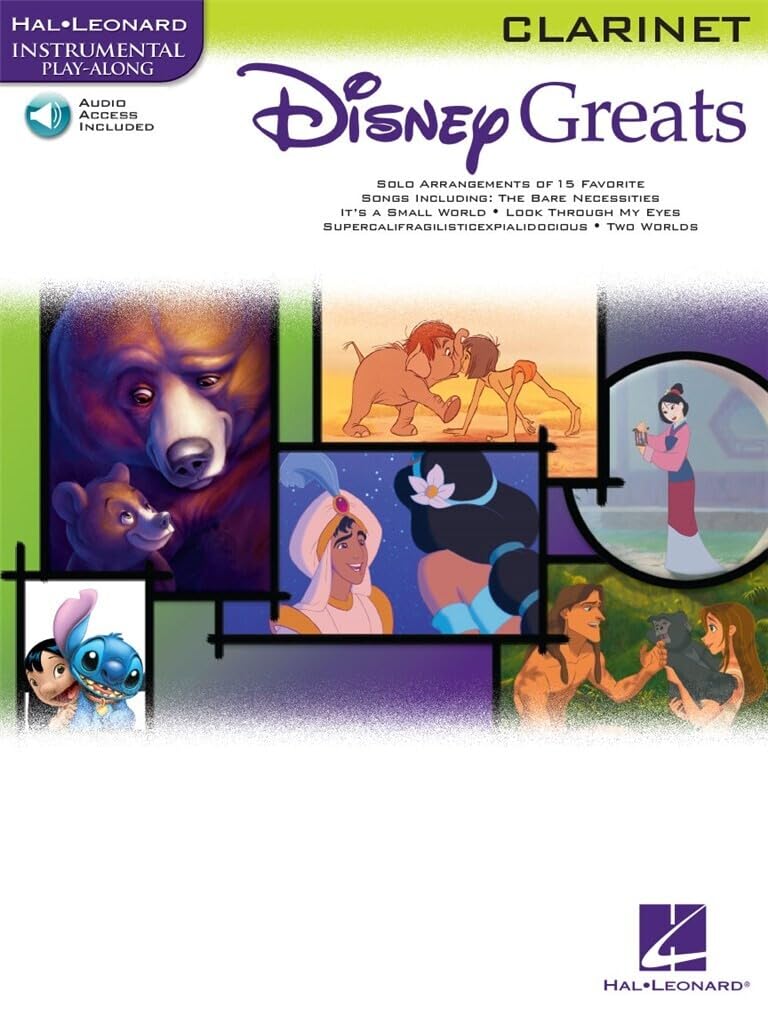 Disney Greats Clarinet Book/Cd Playalong: Sammelband, CD für Klarinette (Hal Leonard Instrumental Play-Along): Instrumental Play-Along - Clarinet Sheet Music