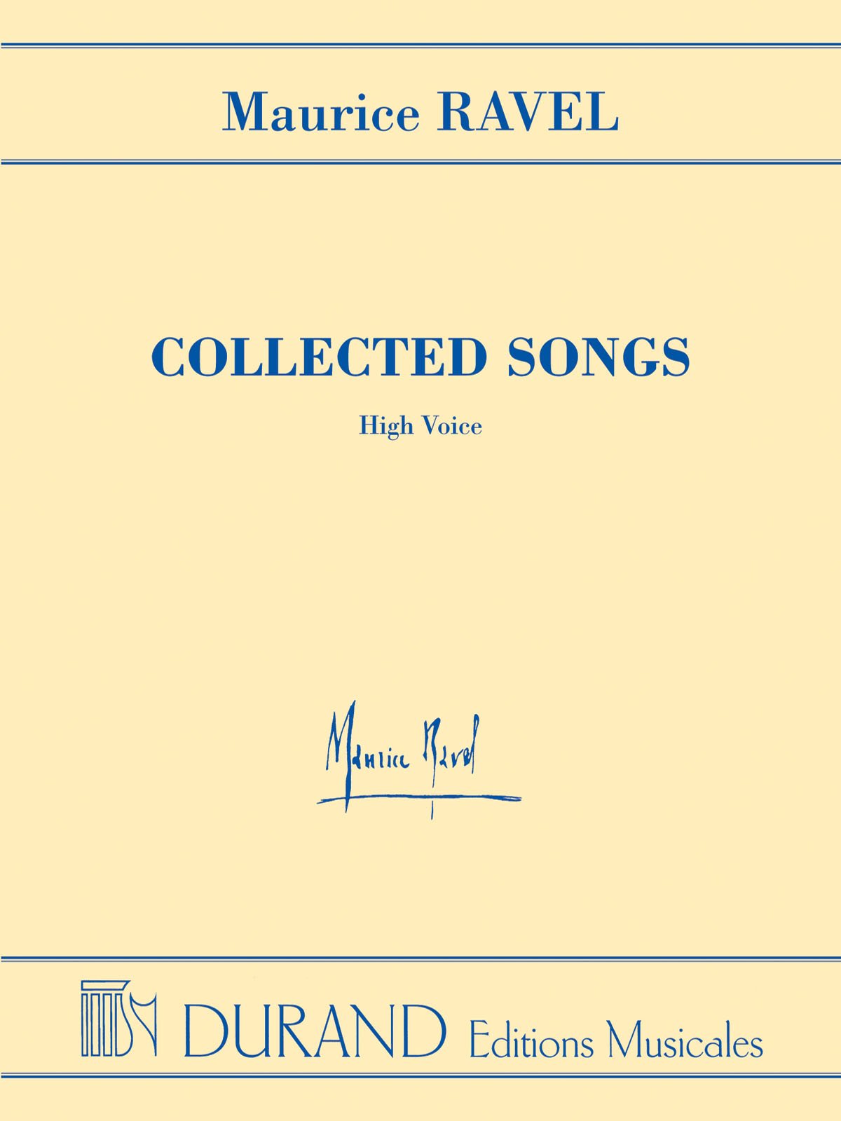 Maurice Ravel - Collected Songs Sheet Music