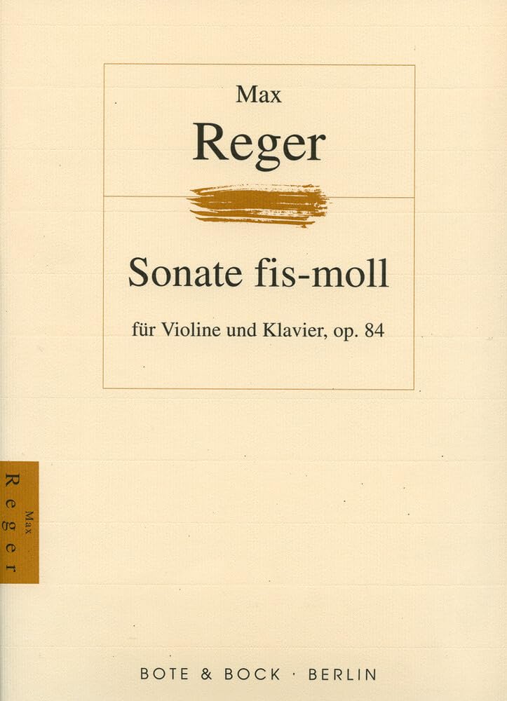 Sonate fis-Moll: op. 84. Violine und Klavier. Sheet Music