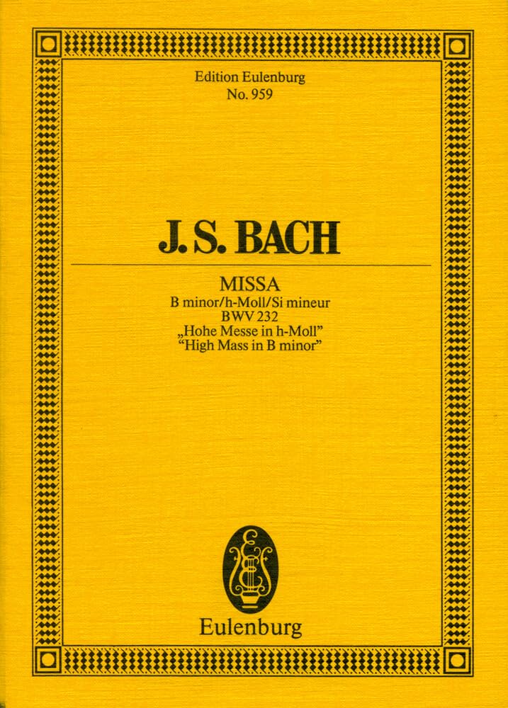 Missa Mass in B Minor Bwv 232 book