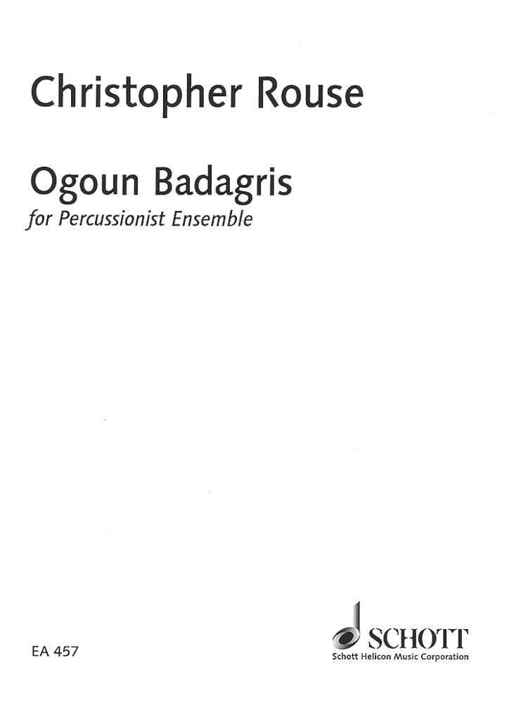 Ogoun Badagris: Schlagzeug-Ensemble (5 Percussionisten). Partitur und Stimmen. Sheet Music