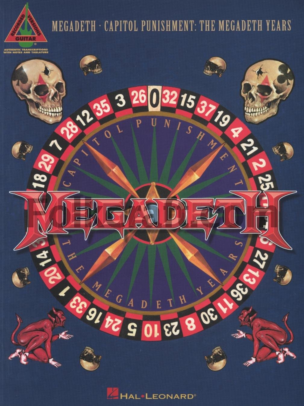 Megadeath Capitol Punishment Guitar Recorded Version Gtr Tab Book (Guitar Recorded Versions): The Megadeth Years Sheet Music