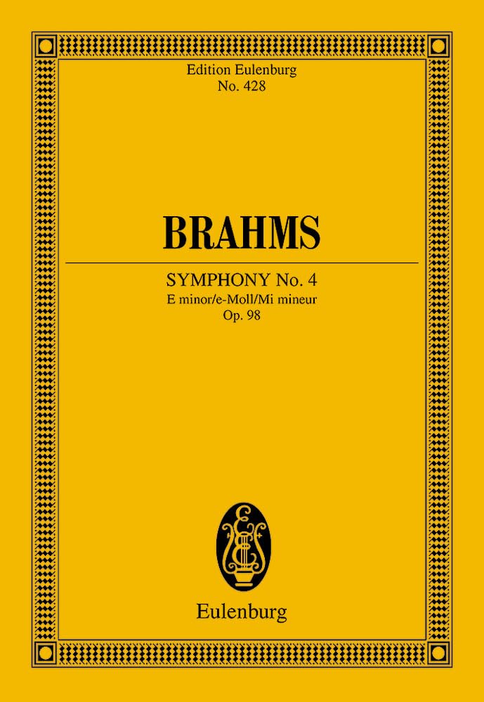 Sinfonie Nr. 4 e-Moll: op. 98. Orchester. Studienpartitur. (Eulenburg Studienpartituren) Sheet Music