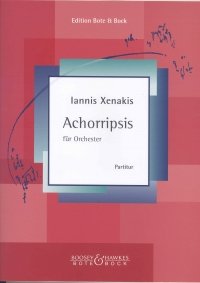 Achorripsis: für 21 Spieler. 21 Instrumente. Studienpartitur. Sheet Music
