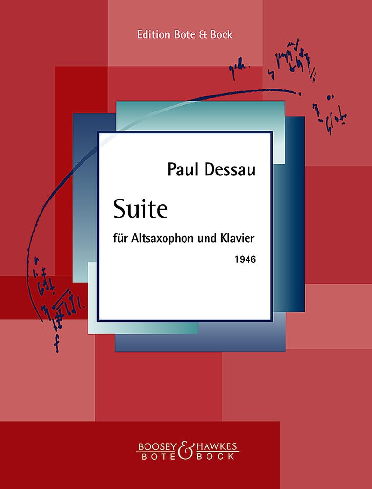 Suite: Alt-Saxophon und Klavier. Sheet Music