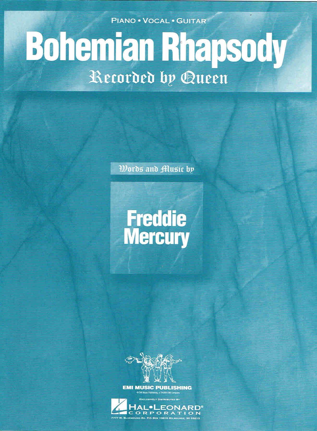 Queen: Bohemian Rhapsody (Single Sheet). Für Klavier, Gesang, Klavierbegleitung Books
