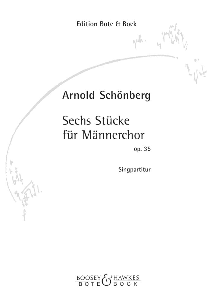 Sechs Stücke: op. 35. Männerchor (TTBB) a cappella. Chorpartitur. Sheet Music