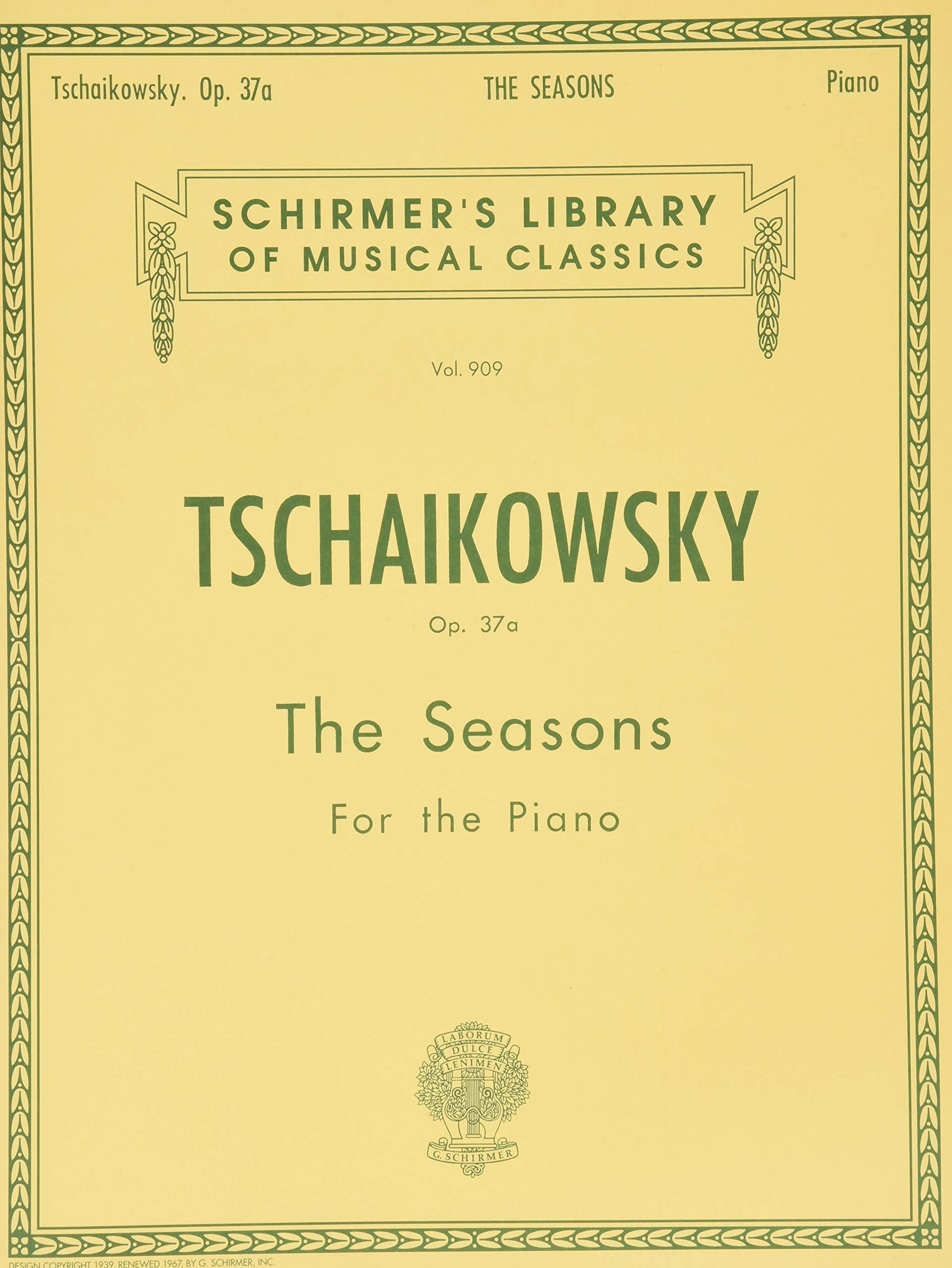 Seasons, Op. 37a. Solo de Piano. book