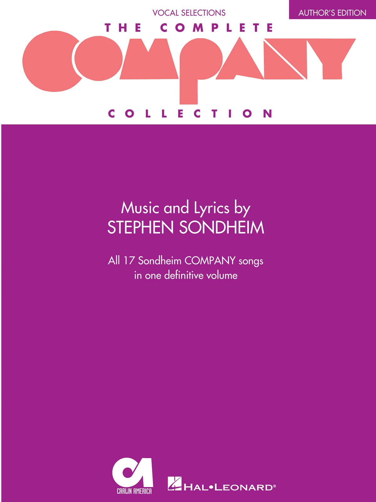 The Complete Company Collection. Chant et Piano. book