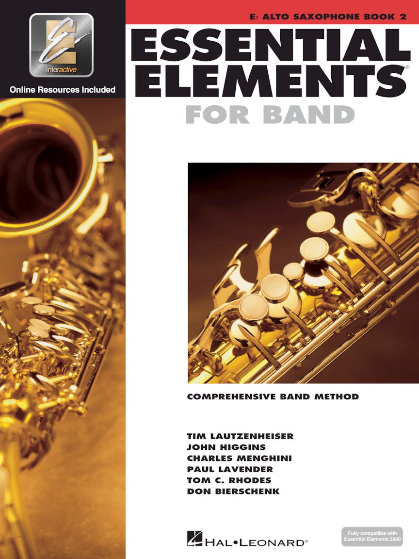 Essential Elements for Band - Eb Alto Saxophone Book 2 with Eei Comprehensive Band Method and Online Music Learning Hal Leonard Instruction Book for Students and Teachers Sheet Music