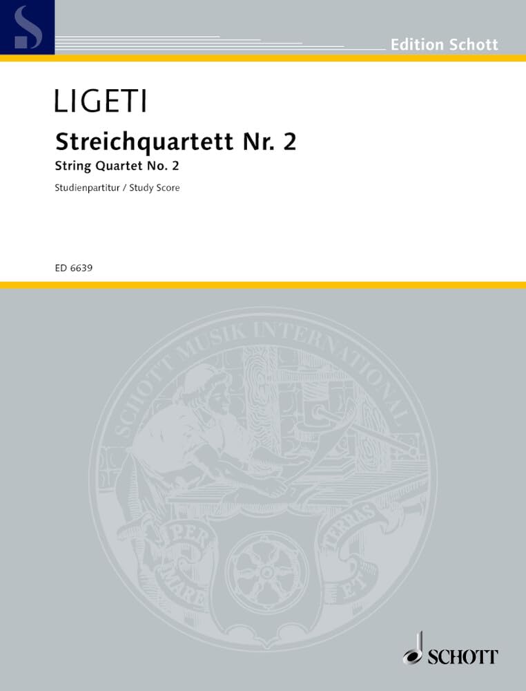 Streichquartett Nr. 2: Streichquartett. Studienpartitur. (Edition Schott, Band 2) Sheet Music