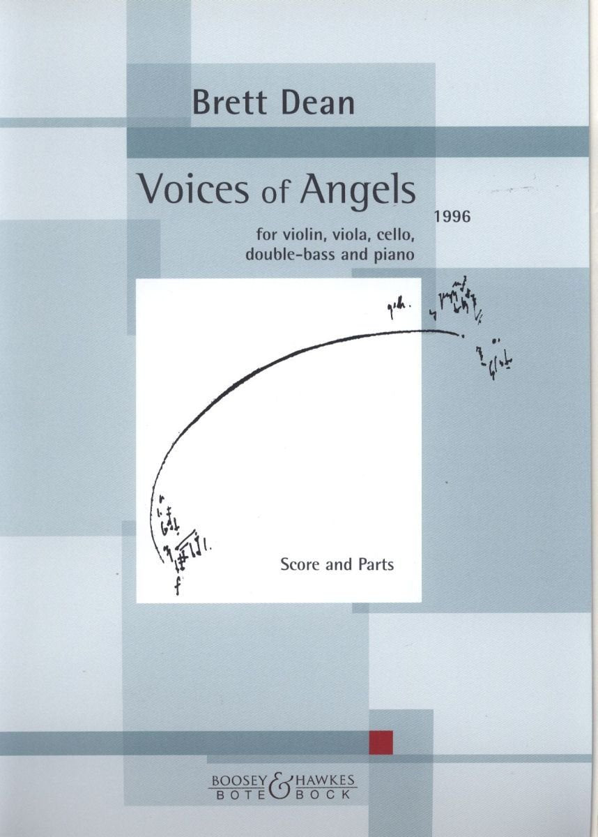 Voices of Angels: Violine, Viola, Violoncello, Kontrabass und Klavier. Partitur und Stimmen. Sheet Music